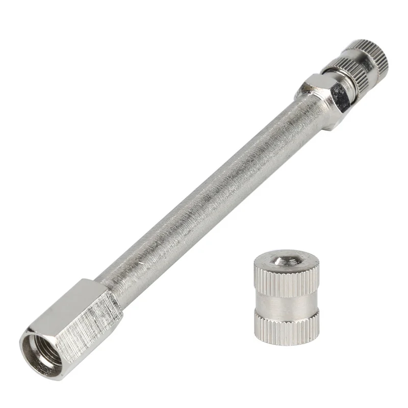 

4PCS Durable 100mm Chrome Tyre Valve Extension Rod Replacement Twin Wheel Adapter for Car Truck Lorry Van Bus Car Accessories