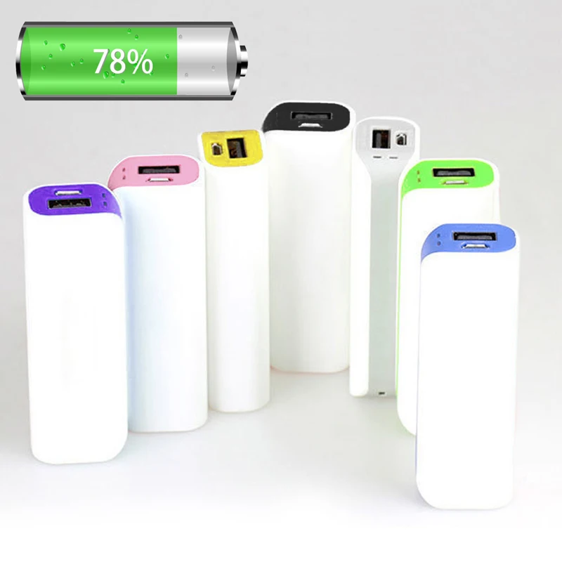 

USB 2600mAh 1 x 18650 External Battery Case Charger Power Bank DIY Box Portable