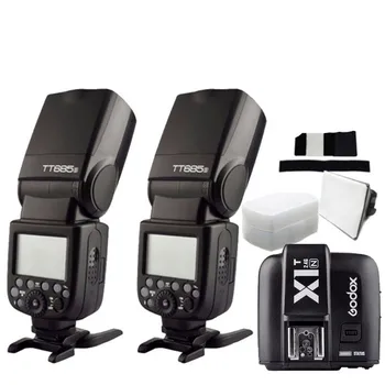 

Godox 2xTT685N 2.4G HSS i-TTL GN60 Wireless Flash+X1T-N TTL Trigger for N D800 D700 D7100 D7000 D5100 D810 D90+Gift Kit CD50