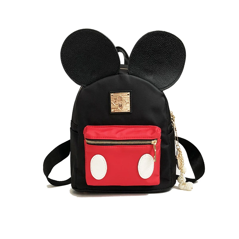 

Cartoon Backpack Contrast color Mouse School Bag for Teenage Girls Light Waterproof Nylon Student Package Small Travel Backpack