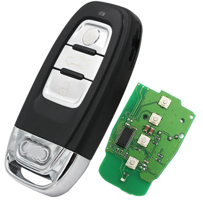 HKOBDII 3B Remote Key Smart Car Full Complete Fob 315MHZ 433Mhz 868Mhz for Audi A4L Q5 8T0 959 754C with Uncut Blade | Автомобили и