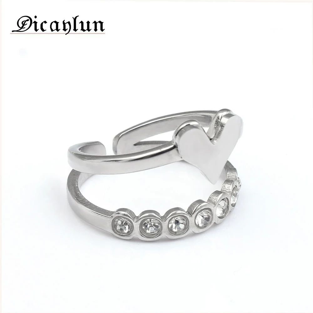 DICAYLUN jewelry accessories rings for women valentines day gift stainless steel rings for women anel for women valentine gift