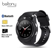 Продажа Beitony Смарт-часы Фитнес трекер Nano SIMCard Whatsapp и Facebook Smartwatch Для женщин Бизнес для IOS Android PK DZ09 GT08