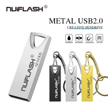 Новинка, usb флеш-накопитель NIUFLASH, 64 ГБ, 32 ГБ, 16 ГБ, 8 ГБ, 4 Гб, флеш-накопитель, флешка, водонепроницаемый металлический серебристый u-диск, memoria cel, usb флешка, подарок