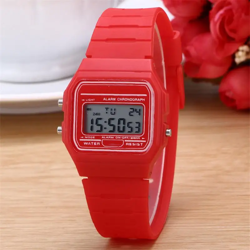 New Unisex Fashion Geneva Candy Colors Silicone Quartz Jelly Wrist Watch Gift 