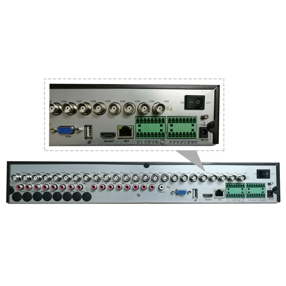 Новый 24CH Super XVR 1.5U Full HD 1080P запись 3 в 1 4 * HDD порт DVR видеонаблюдение видеорегистратор