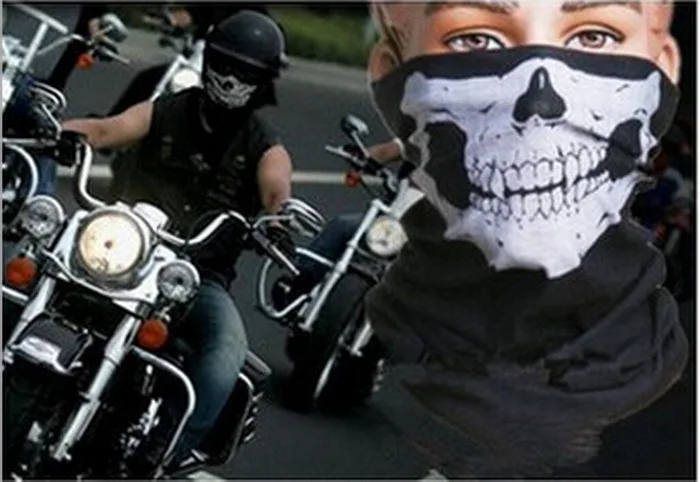 Модные Мотокросс motorcbike велосипедная лицевая маска маски скелетов оригинальные Шарфы Череп Мульти-Бандана велосипед мотоциклетный шарф
