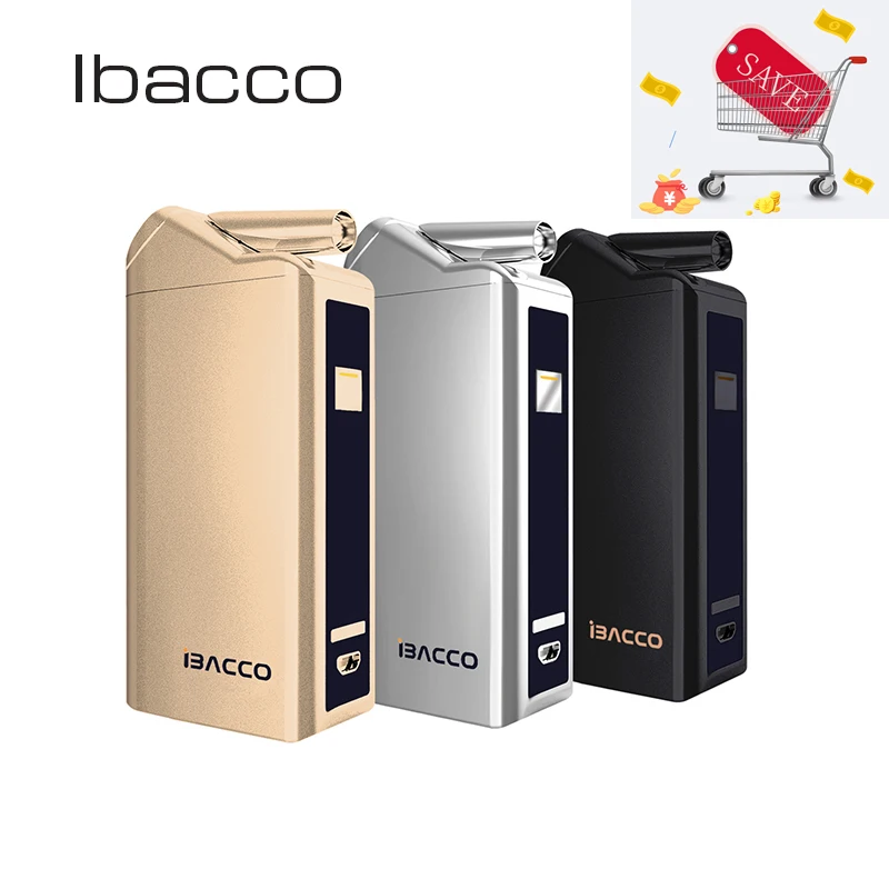 

Ibacco Kit Heat Not Fire Vape Electronic Cigarette Vape Mod Box Vaporizer For Heating Tobacco 5 Smart Working Modes