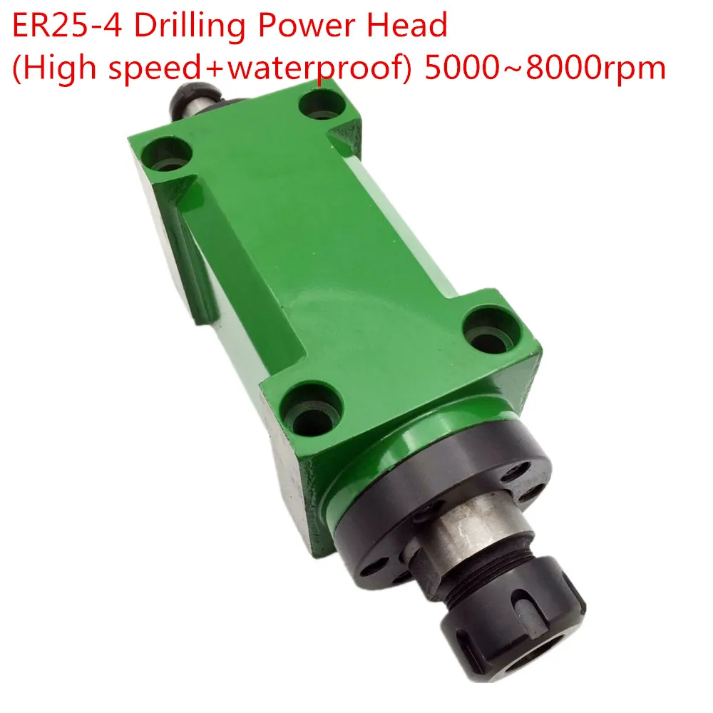 3000rpm ER16 Drilling Spindle Unit Power Head 4Bearing CNC Milling Drill Cutting