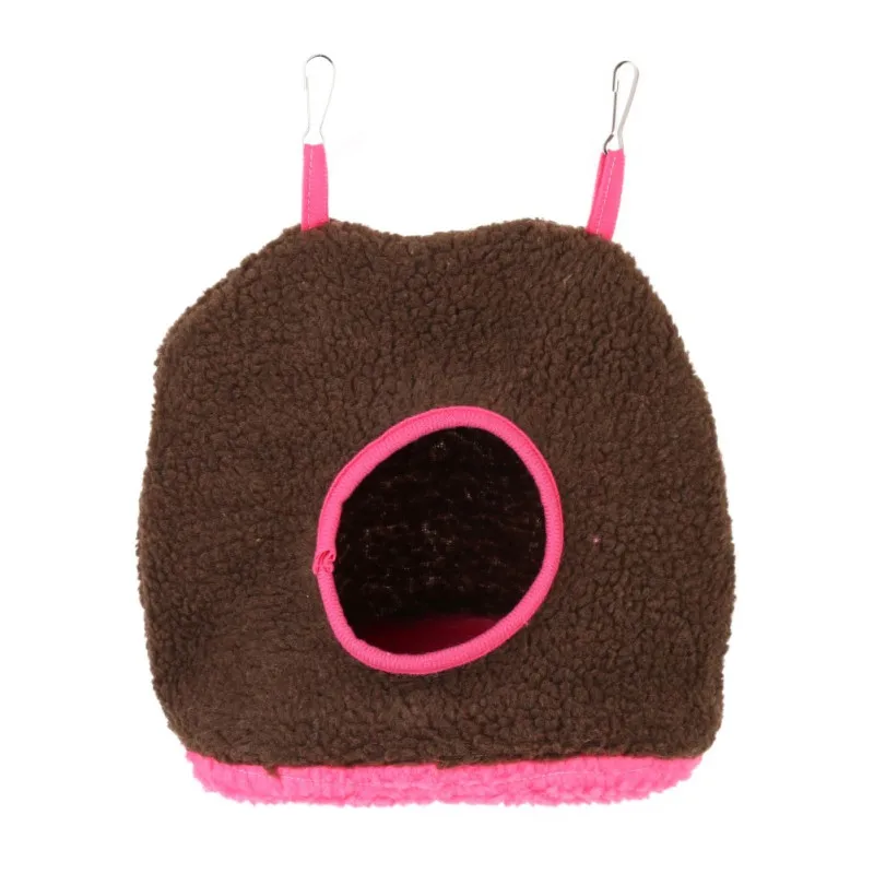 

Bird Hamster Cages Hanging Nests Small Pet Plush Hanging Cave Winter Warm Comfortable Hammock Tent Bed Toys for Bird Cage