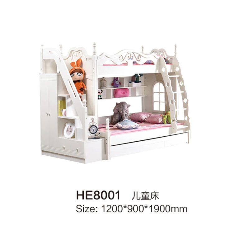 dubai children solid wood bunk bedin Bedroom Sets from Furniture on