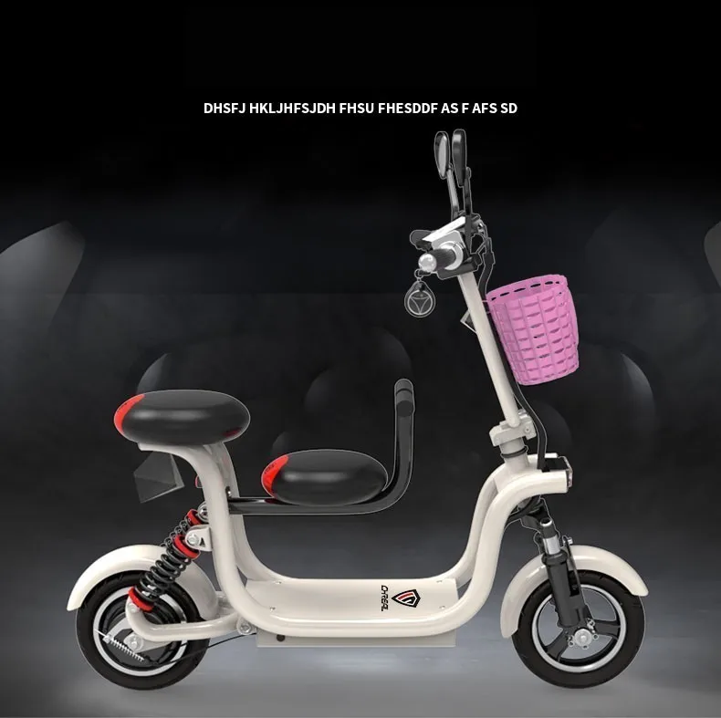 

Electric Bicycle Scooter Parent-child Adult Female Small Battery Car Mini Step-by-step Driving Folding Electric Car