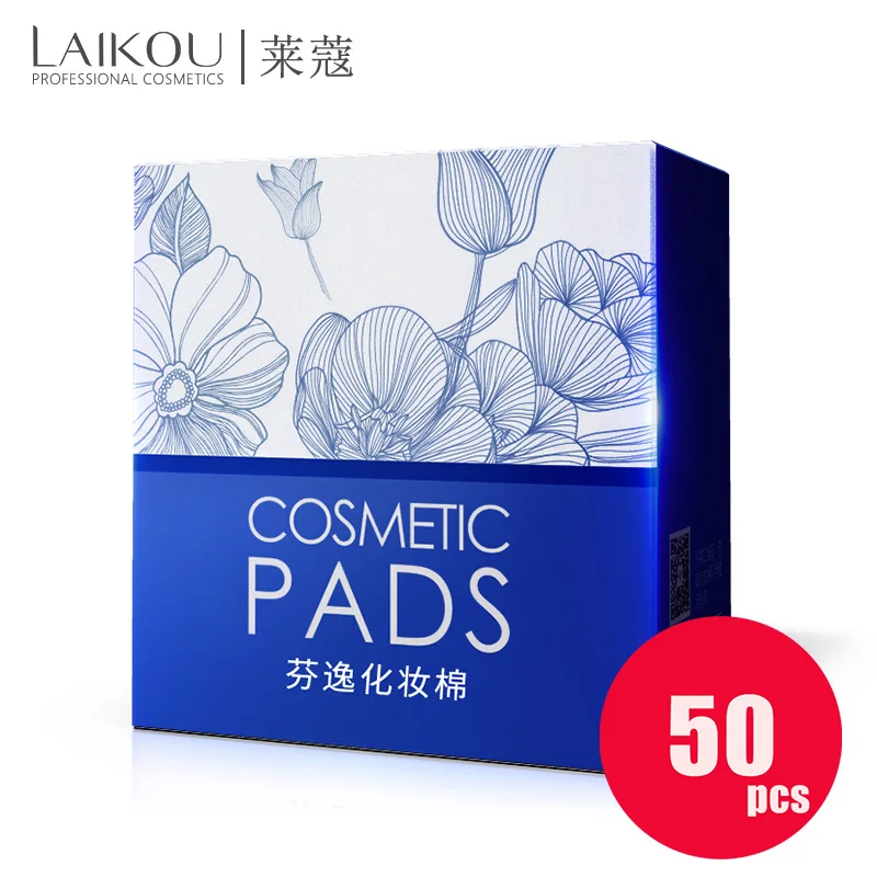 Вкладыши для лица laikou 50 шт./лот 100% хлопок спонжи очищения спонж макияжа косметика