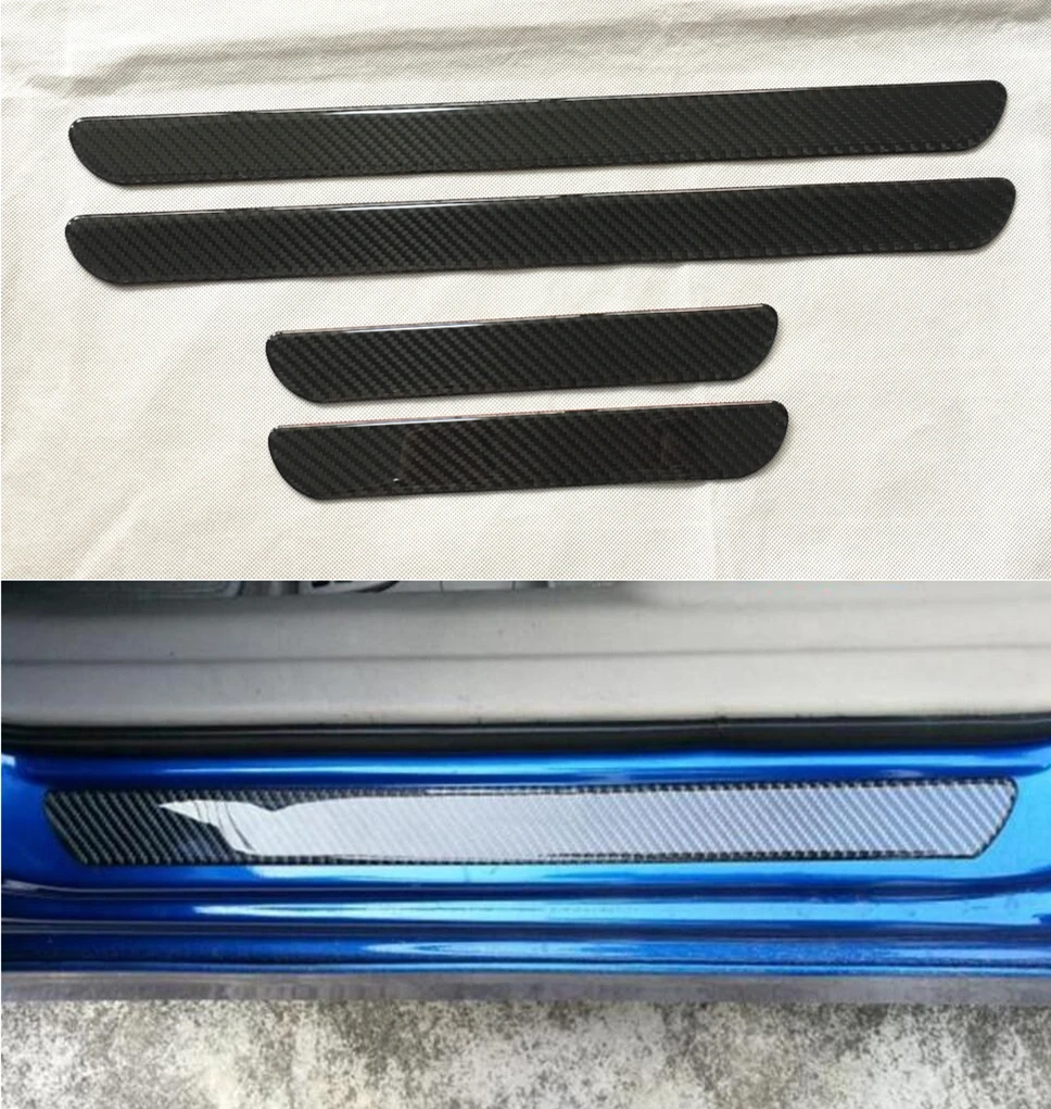 

Carbon Fiber Exterior Door Sill Scuff Plate Threshold Cover Plate Trim For Audi A3 A4 A5 A6 A7 A8 Q3 Q5 Q7 TT S3 S6