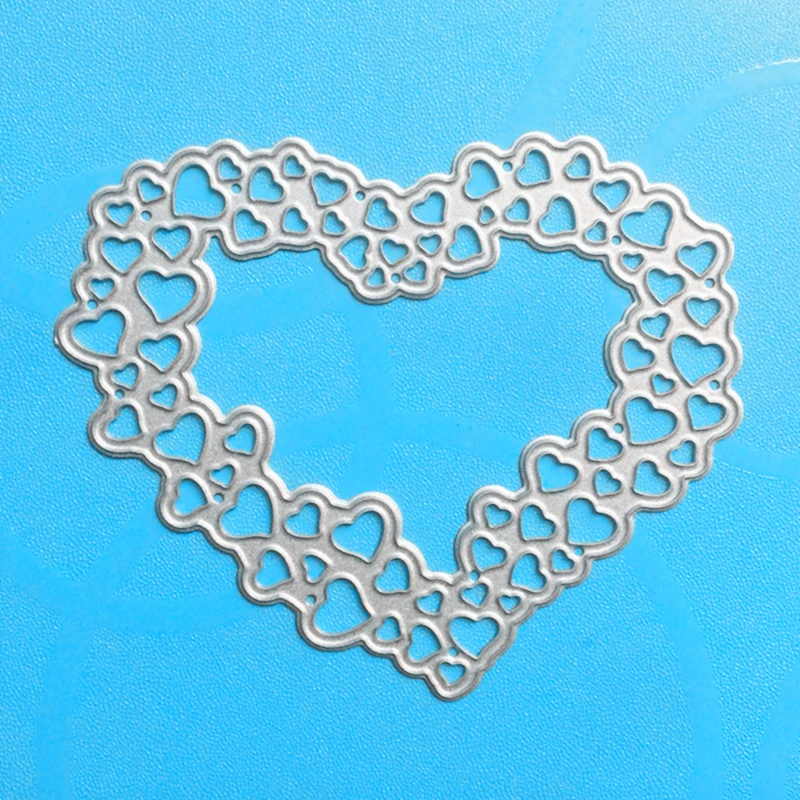 

YLCD1032 Love Circle Metal Cutting Dies For Scrapbooking Stencils DIY Album Cards Decoration Embossing Folder Die Cuts Template