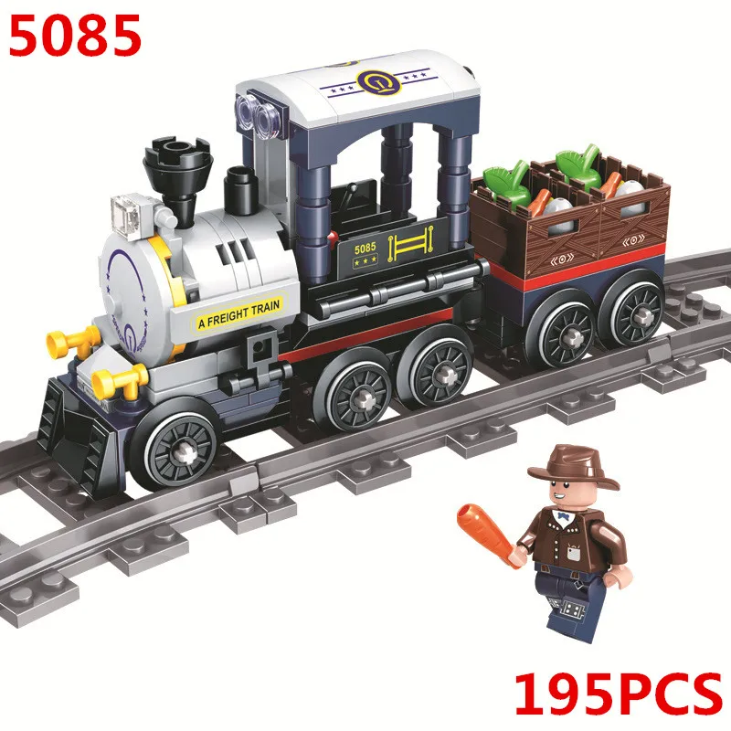 

Cargo Freight Train City Technic Model Building Blocks Bricks Kids DIY Toys Educational Christmas Birthday Gifts 5085
