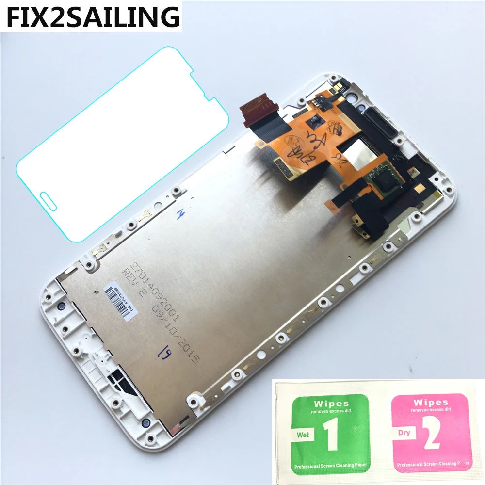 

100%Tested LCD Display Screen Touch Digitizer With Frame For Motorola Moto X style X3 XT1575 XT1572 XT1570 Black/White