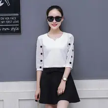 Elegant Women Polka Dot Printed Blouse Ladies Casual Lace Half Sleeve Top Plus Size Summer Workwear Slim Chiffon Blouses plus size polka dot raglan sleeve top
