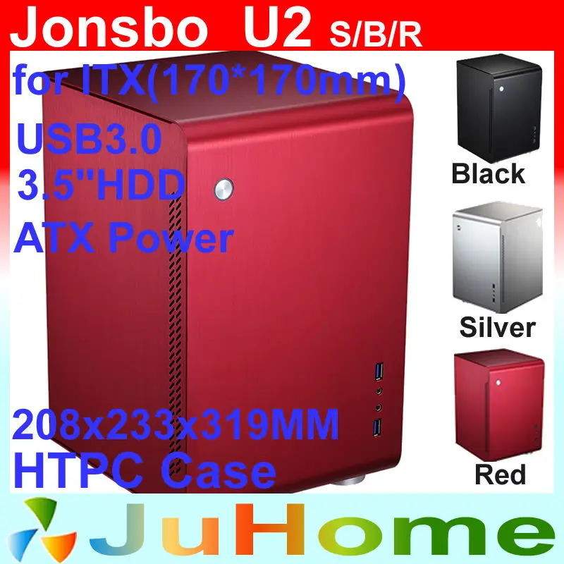 

HTPC ITX Mini case, small case of the HTPC computer, aluminum, Home theater multimedia computer Jonsbo U2 V4 V2 V3+ U1