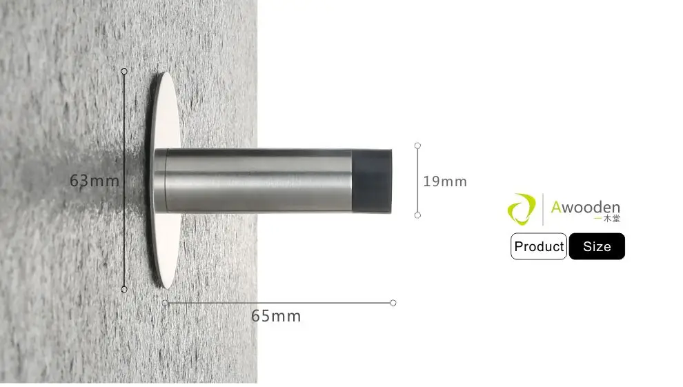 Awooden дверная пробка с дверным крюком сверхмощный Превосходное качество предотвращает столкновения двери бесплатно ногтей винты установка