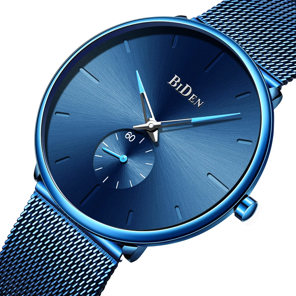 

Mens Watches Top Brand Luxury Quartz Ultra Thin Minimalist Wristwatch Men Fashion Casual Mesh Steel Clock Male Relogio Masculino