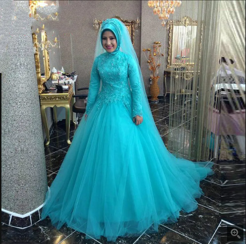 ball gown high neck