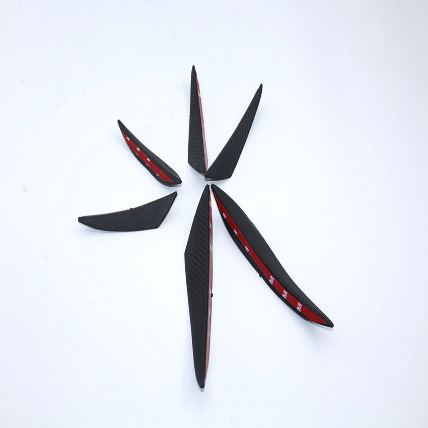 Litanglee For Ferrari F40 Six pieces Car bumper air knife Automobile Spoiler Canards decoration Sticker Trim Avoid collisions