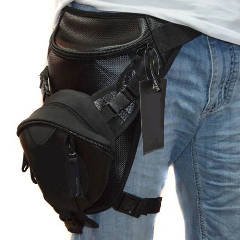 

Men Drop Leg Bag Thigh Hip Bum Belt Fanny Waist Pack Travel Military Tactical Microfiber Trekking Motorcycle Riding Assault Bags