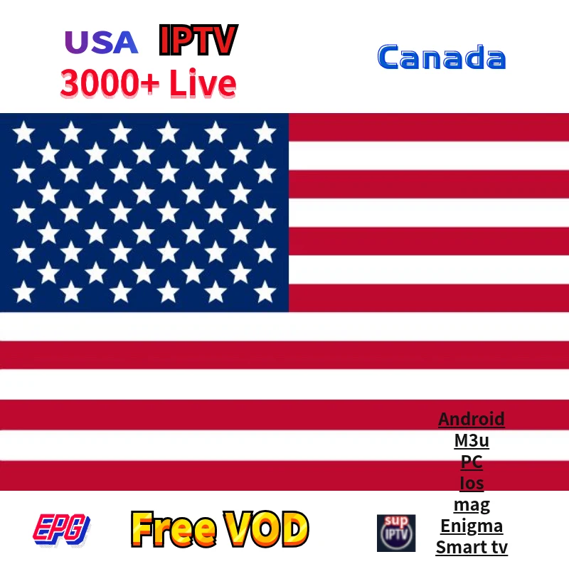 

Iptv USA Canada Portugal Italia UK Germany France Spain Russia Swedish Netherlands Europe Adult Subscription For m3u enigma2 mag
