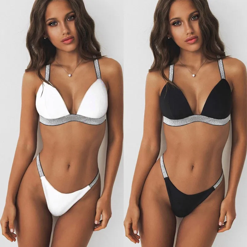 

OMKAGI Brand Bikini 2019 Hot Sale Swimwear Women Summer Bathing Suit Beachwear Sexy Push Up Bikini Set Beach Micro Swimsuit
