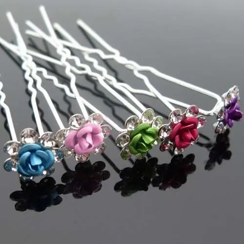 Free Shipping Hot Sale Fashion Bride Hair Decoration Crystal Singel Pearl Hair