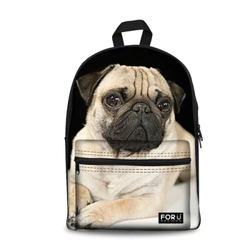 

Pug dog printing backpack for children girls&boys Husky back to school bags daypack,teenage cute backpacks bag mochila sac a dos