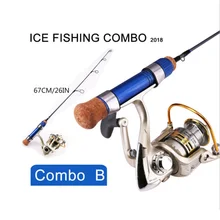 Новинка, комбинированное удилище для подледной рыбалки и катушка, три вида костюмов, инструменты для подледной рыбалки