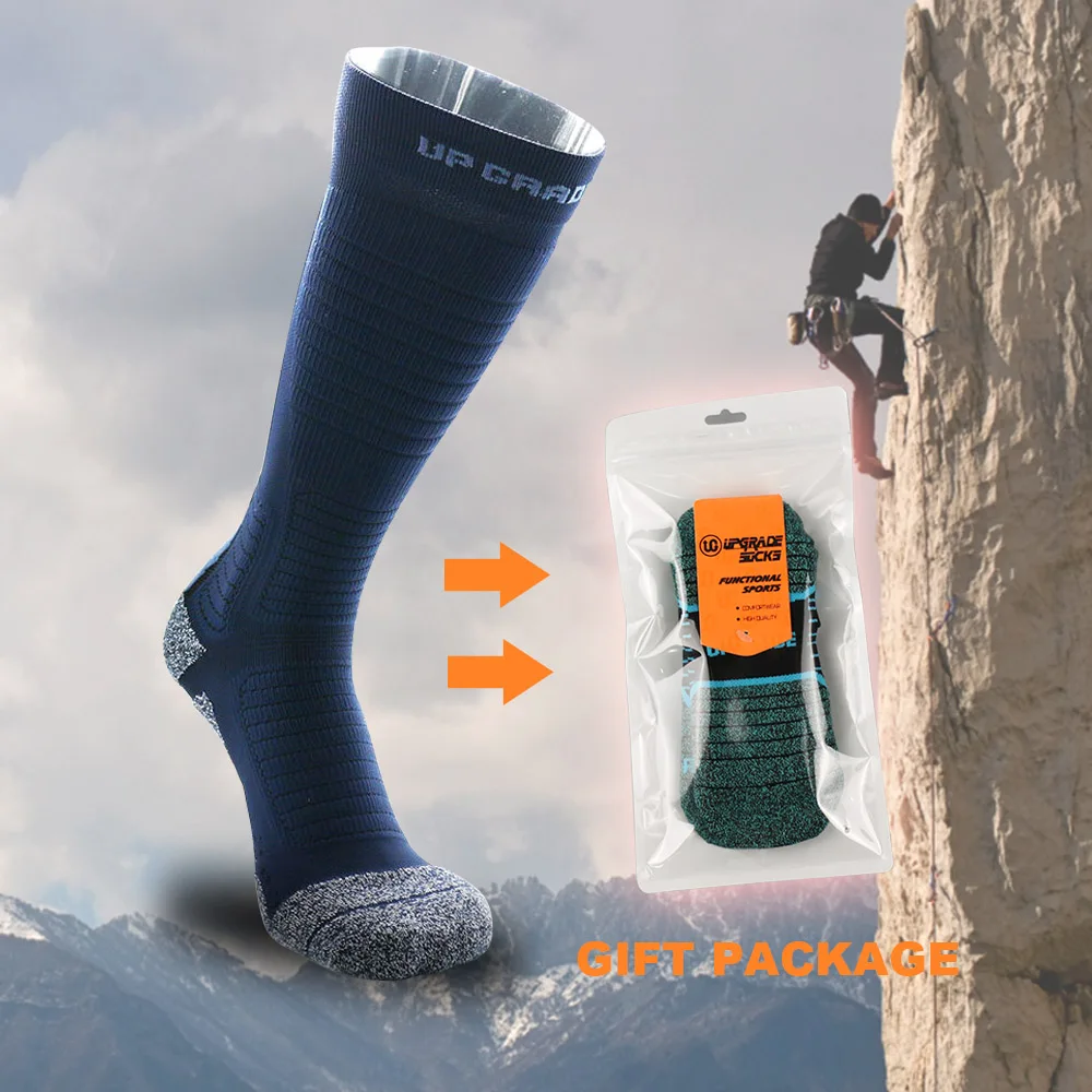 UP GRADE Climbing Stocking Sport Sock Breathable Dry Fast Cotton Outdoor Cycling Sock Gift Package calcetines ciclismo hombre