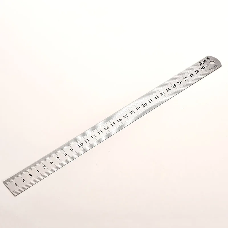 30 см мета из нержавеющей стали l измерительная линейка правило прецизионный двухсторонний измерительный инструмент