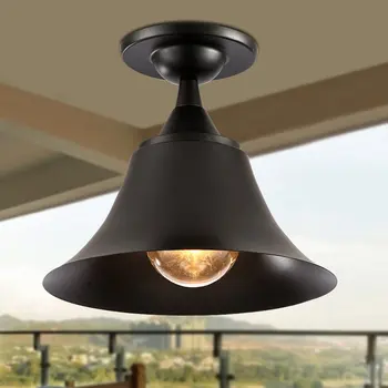 

Modern Retro Balcony Entranceway Aisle Lights American Brief Iron Single Head Christmas Bells Ceiling Light Free Shipping