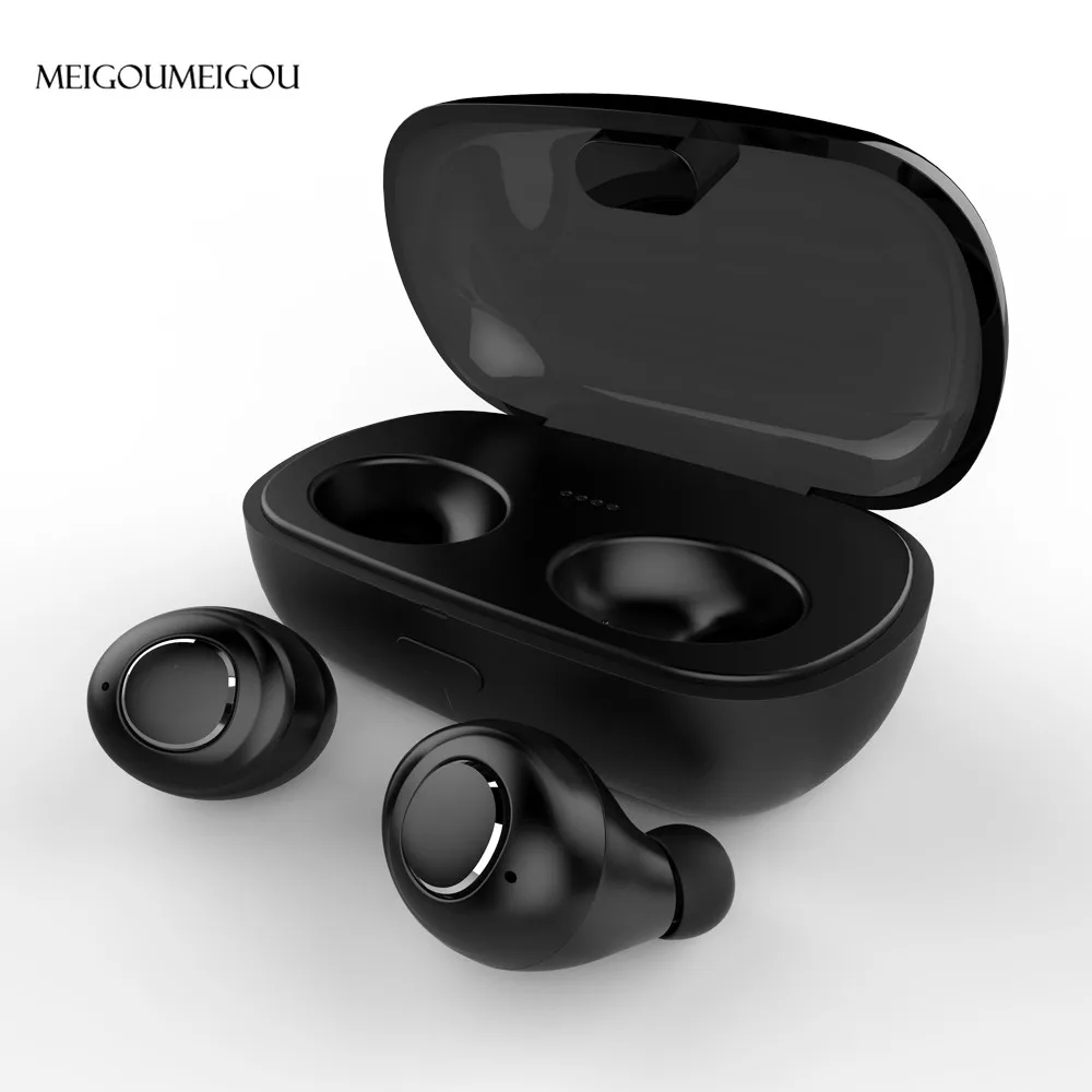 

MEIGOUMEIGOU mini bluetooth 5.0 earphone true wireless Earphones music stereo headset with charging box invisible TWS Earbud