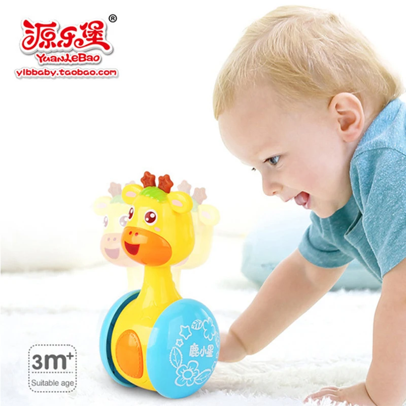 Bebé jirafa Tumbler muñeca bebé Juguetes sonajeros campana para los recién nacidos niños educativo temprano Juguetes Educativos Bebé jirafa Tumbler muñeca bebé Juguetes sonajeros campana para los recién nacidos niños educativo temprano Juguetes Educativos