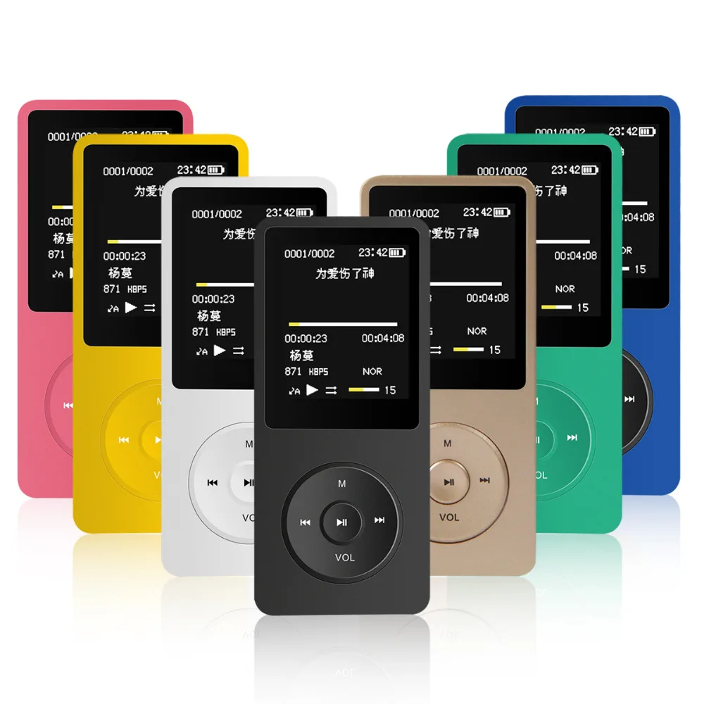 Оригинальный MP3 музыкальный плеер 8 Гб хранения 1 дюймов экран может играть 50