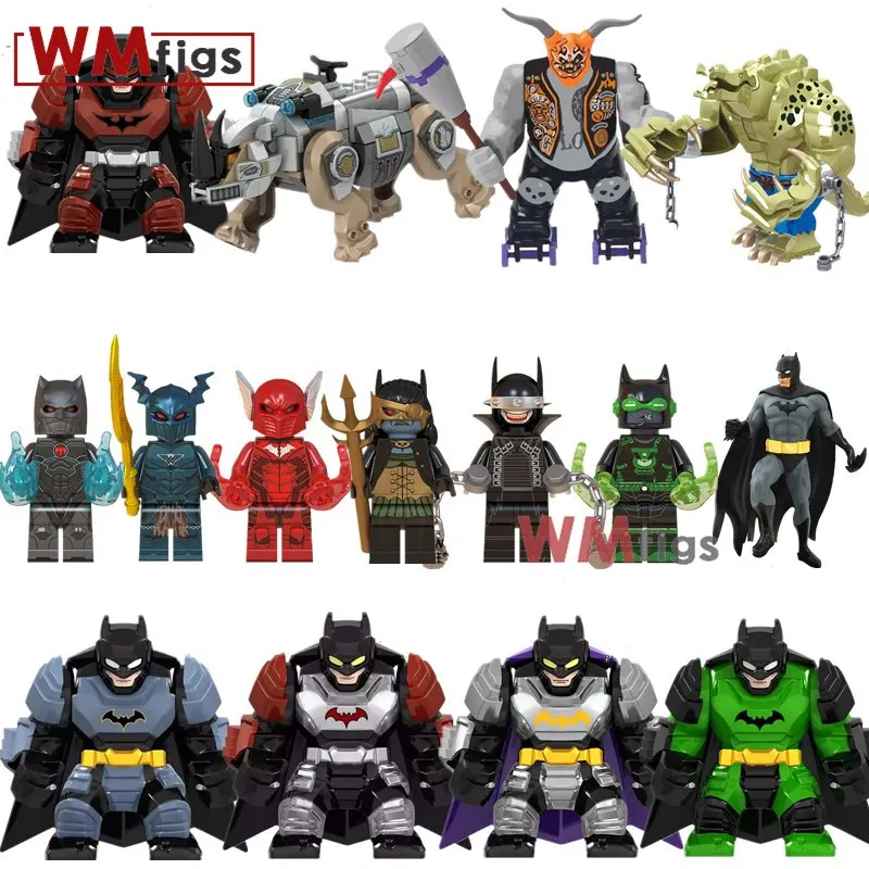 

single Batman Big Size crocodile The Bat Who Laughs Red Death Building Blocks Bricks action Kid Toys gifts