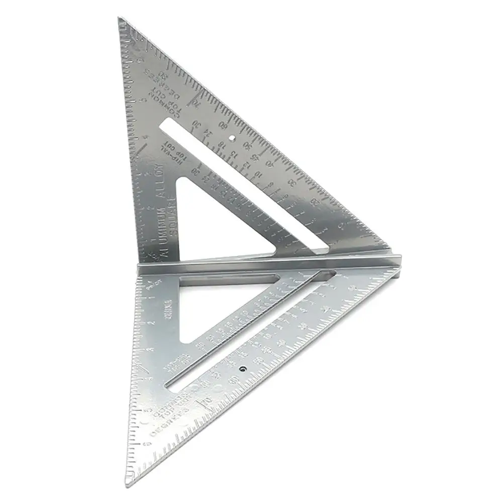 

Woodworking Measuring Tools 7-inch Aluminum Alloy Triangle Ruler Carpenter Triangle Ruler Angle Ruler for Tester Tools
