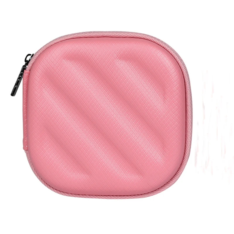 

5 Colors Portable Earphone Case with Zipper Headphone Box Carrying Hard Case for Earphones SD Card