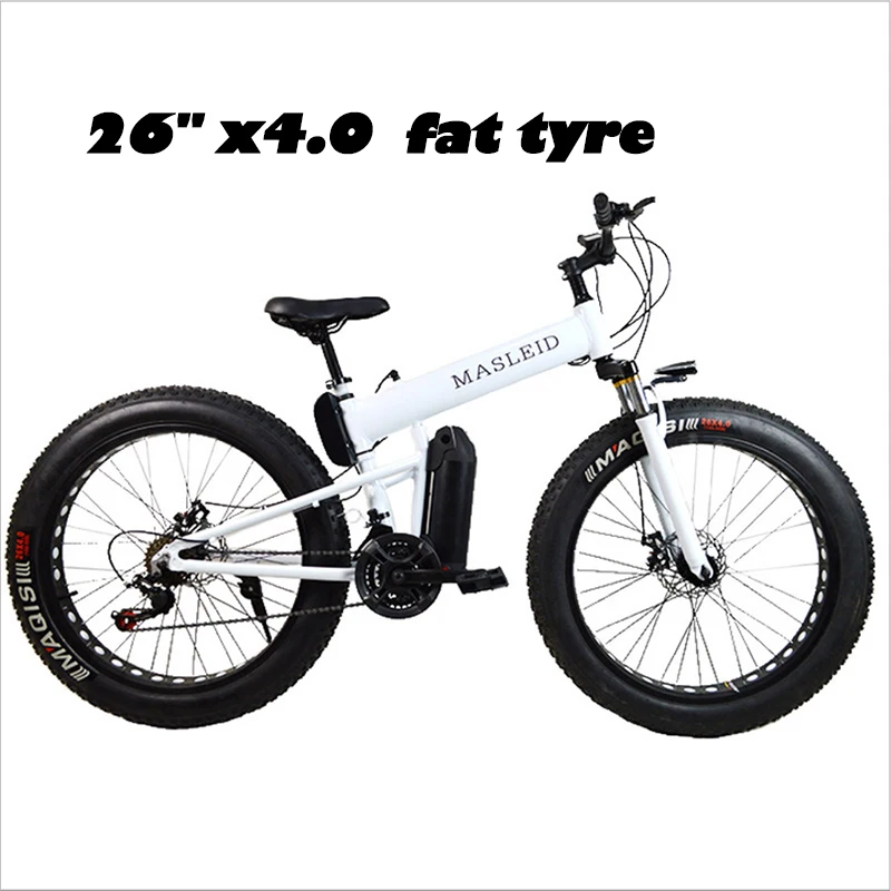 Discount Snow electric bicycle 36V 250W Lithium battery 26 x 4.0 fat tire Multi-function LCD Beach bike 3