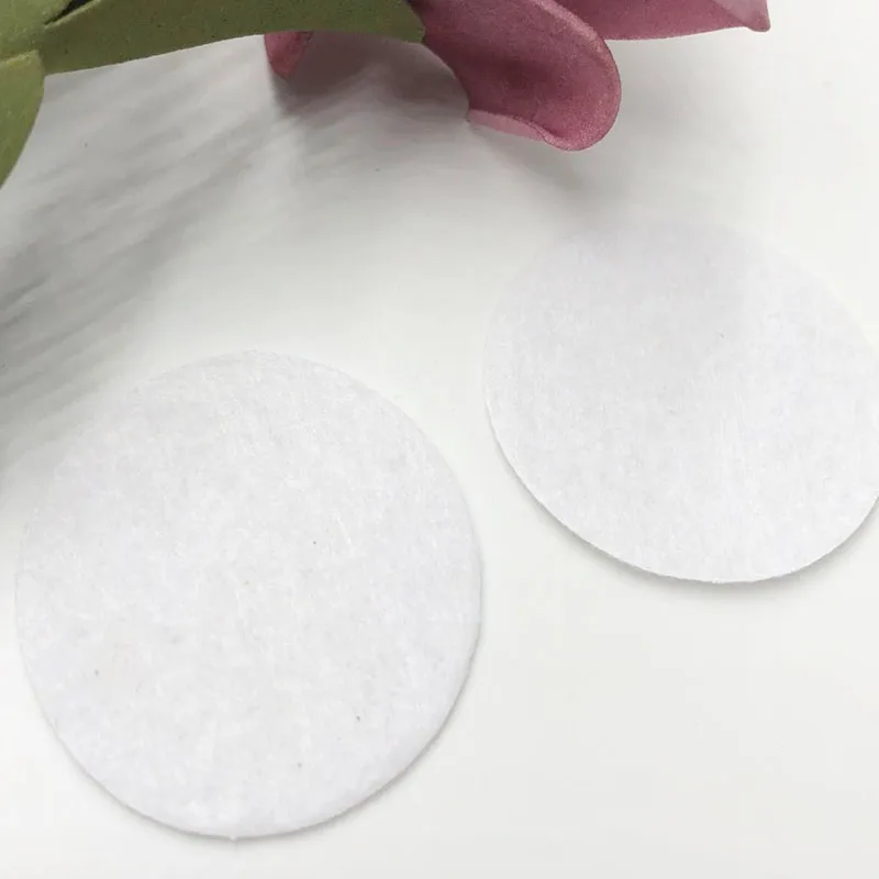 

300pcs Felt 50mm Circle Appliques -White Free Shipping F021