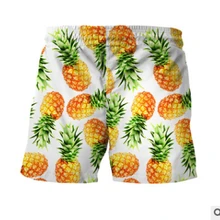 Мужские быстросохнущие плавки с ананасом, одежда для плавания, летние пляжные штаны шорты для серфинга, купальный костюм, пляжная одежда