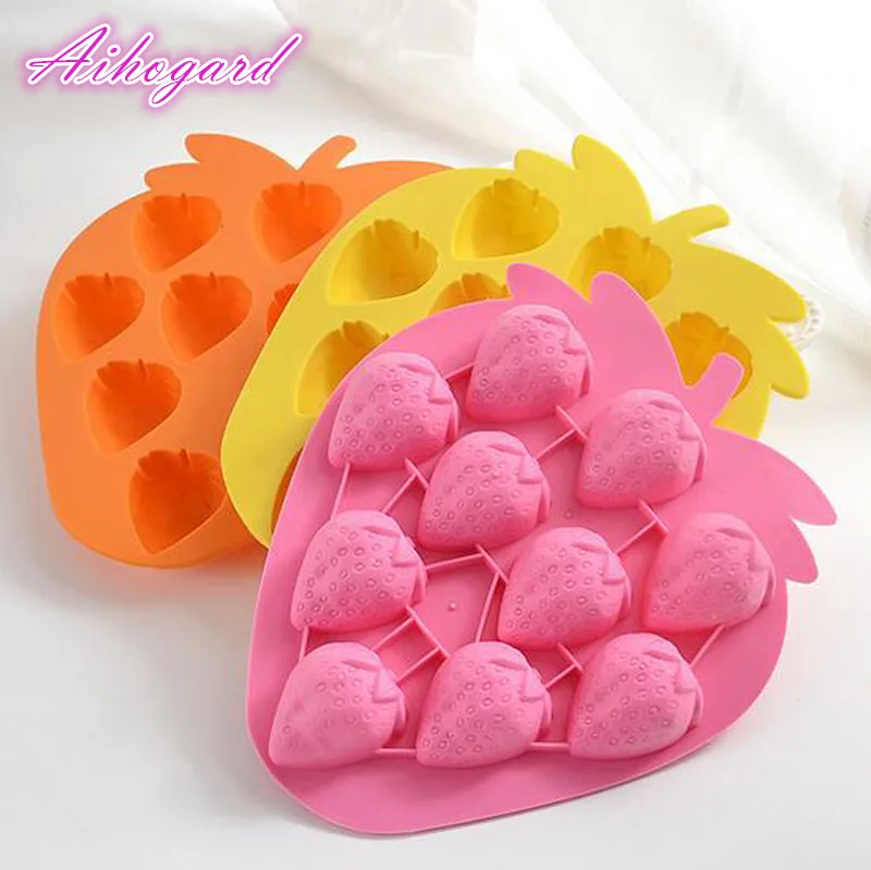

DIY Ice Cube Chocolate Pudding Mold Square Shape Silicone Ice Tray Fruit Ice Cube Maker Bar Kitchen Accessories Random Color