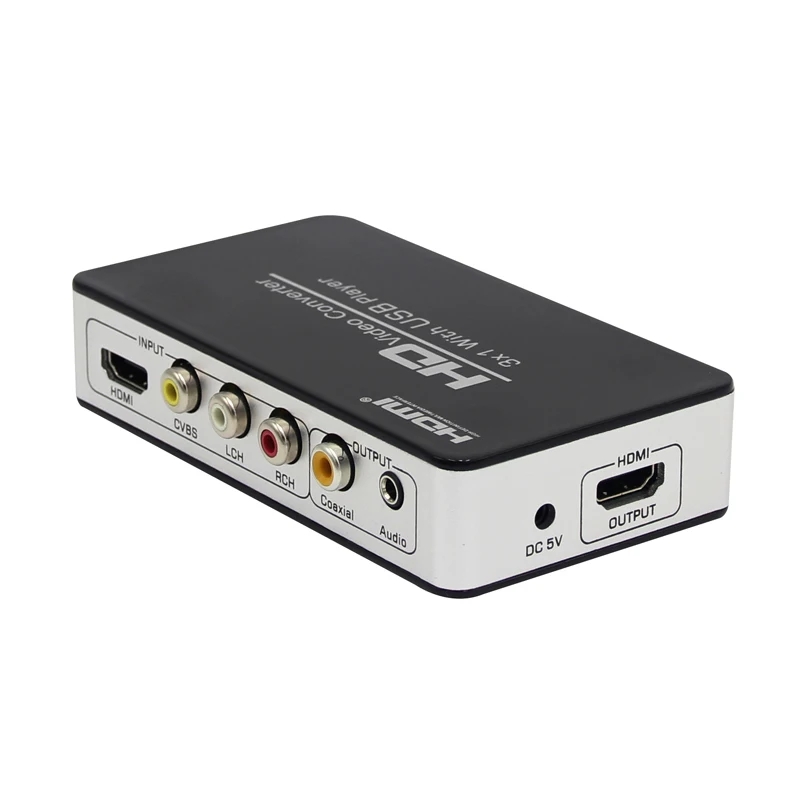 2018 Новый HDMI конвертер USB медиаплеер композитный AV CVBS к видео адаптер 720 P 1080 P|usb to