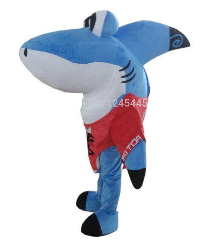 

Cute Shark Mascot Costume With Funny Eyes For Adult Free Shipping