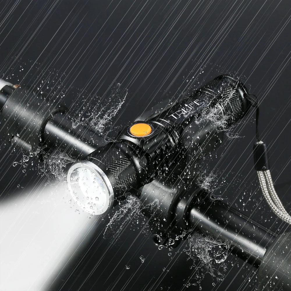 Top 8000 LUMS USB Inside Battery Rechargeable Bicycle Flashlight -T6 LED Bike Light Zoom Waterproof ultra bright Flash light 0 Top 8000 LUMS USB Inside Battery Rechargeable Bicycle Flashlight -T6 LED Bike Light Zoom Waterproof ultra bright Flash light 0