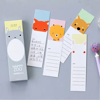 

30 pcs/box "What's in the zoo" cartoon bookmark escolar paper bookmarks stationery zakka school supplie papelaria